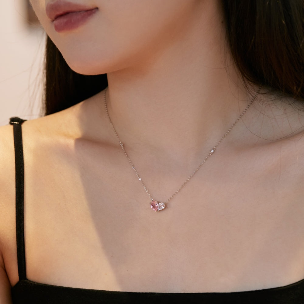 [Vivid Aurora]Unique Heart Shape Necklace