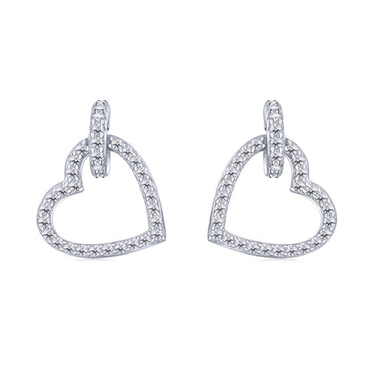 [Vivid Aurora]Dainty Heart Shape Earrings