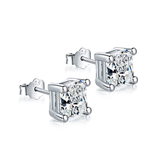 [Vivid Aurora]Delicate Square Shape Earrings