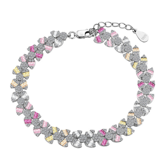 [Vivid Aurora]Dainty Exquisite Flower Shape Daily Bracelet