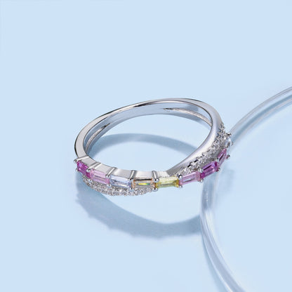 [Vivid Aurora]Energetic Elegant Radiant Cut Party Ring