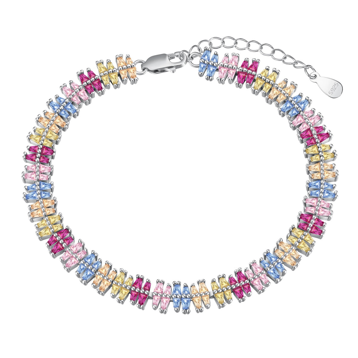 [Vivid Aurora]Sparkling Exquisite Multi Cut Party Bracelet