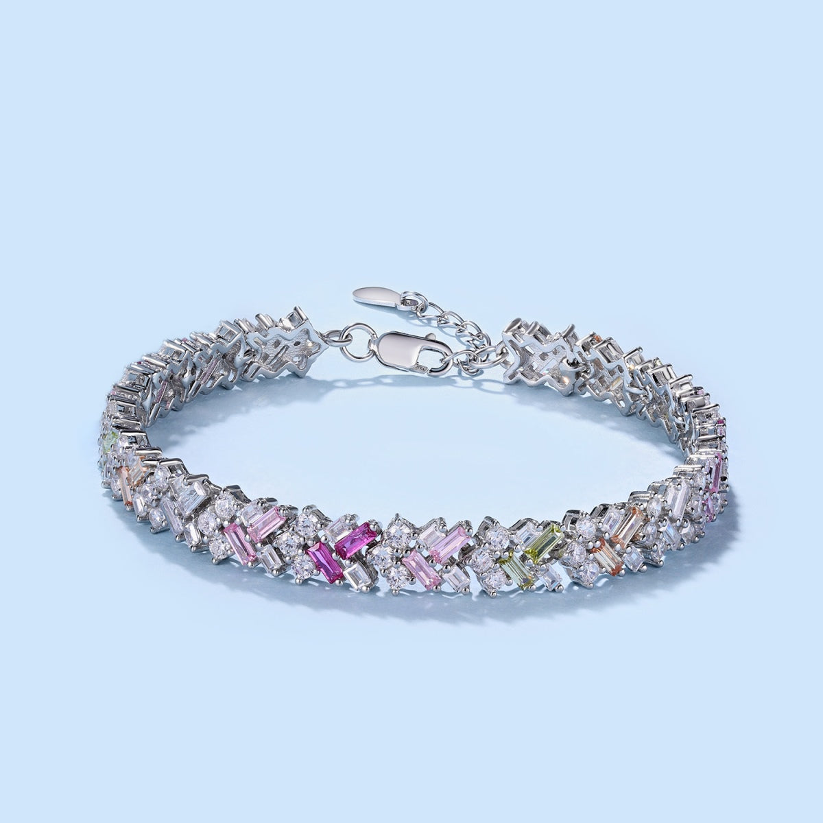 [Vivid Aurora]Dazzling Unique Multi Shape Daily Bracelet