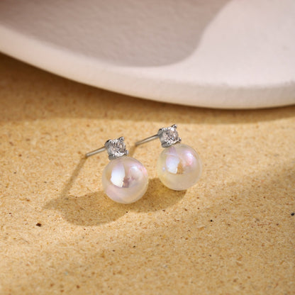 [Vivid Aurora]Symphony Mermaid Pearl Earrings