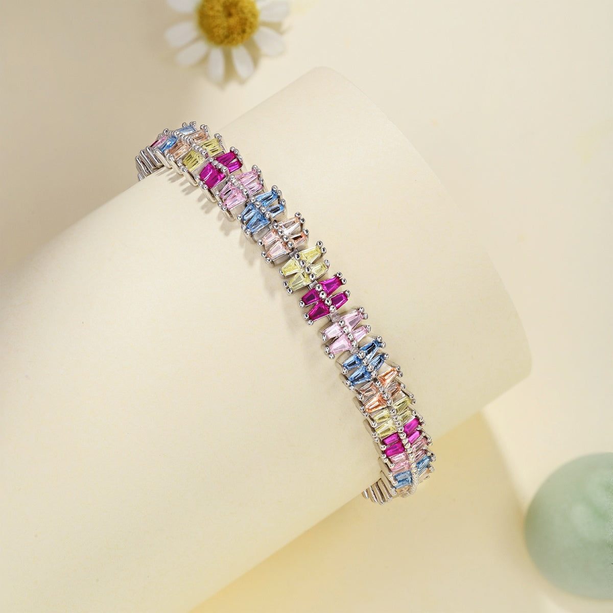 [Vivid Aurora]Sparkling Exquisite Multi Cut Party Bracelet