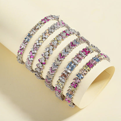 [Vivid Aurora]Delicate Colorful Multi Cut Party Bracelet