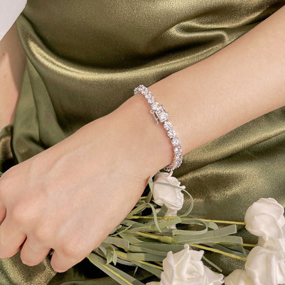 [Vivid Aurora]Ornate Sparkling Round Cut Wedding Bracelet