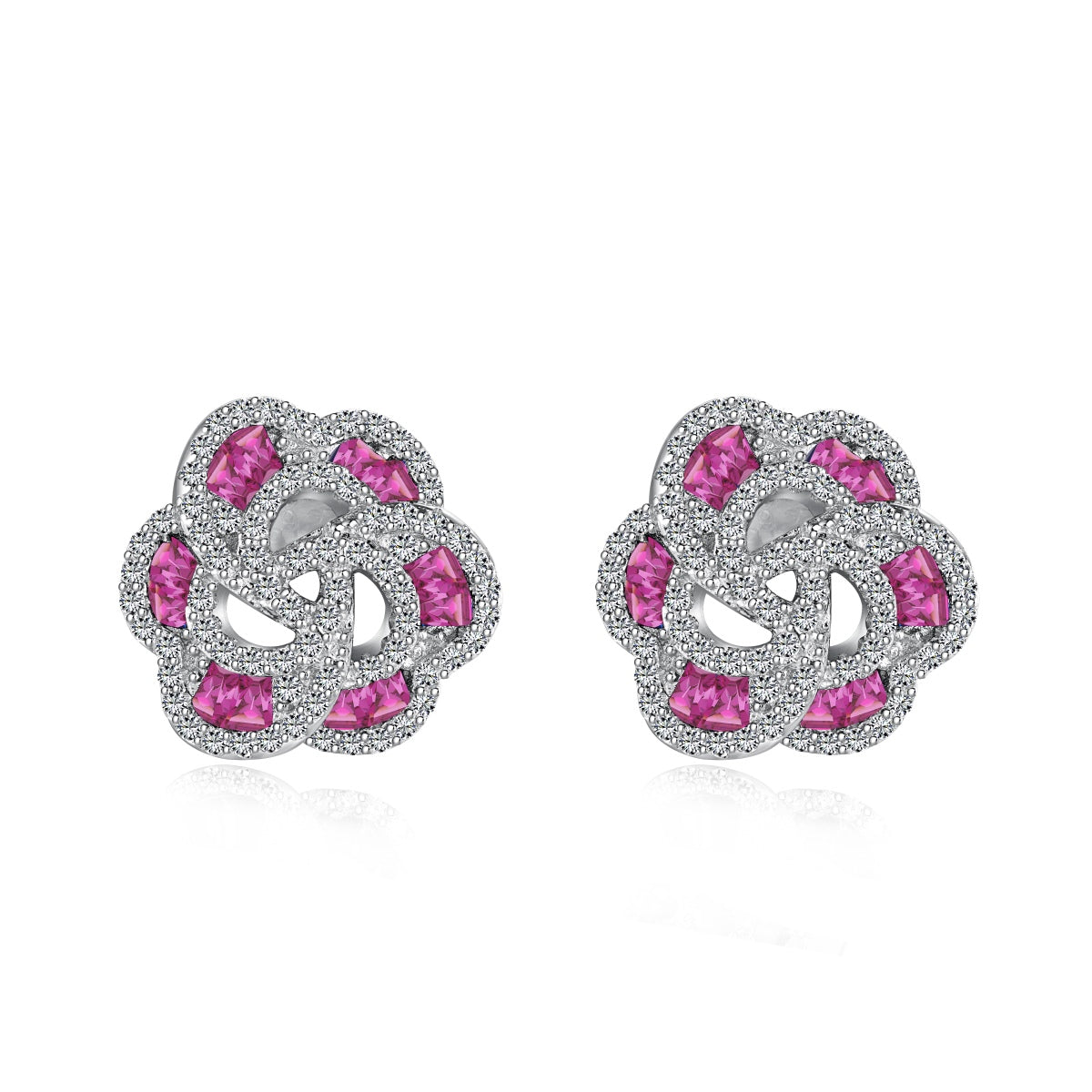 [Vivid Aurora]Exquisite Flower Shape Daily Earrings