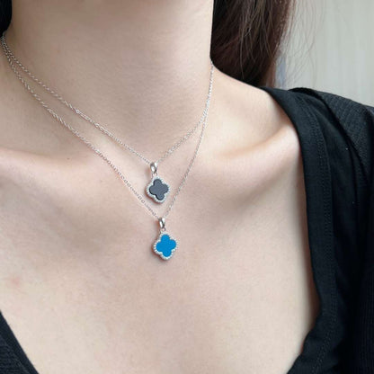 [Vivid Aurora]Dainty Flower Shape Necklace