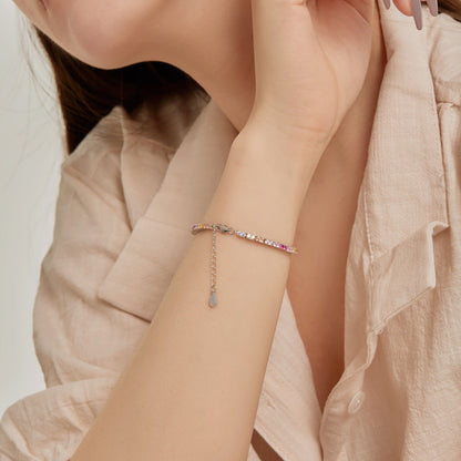 [Vivid Aurora]Delicate Romantic Heart Shape Lover Bracelet