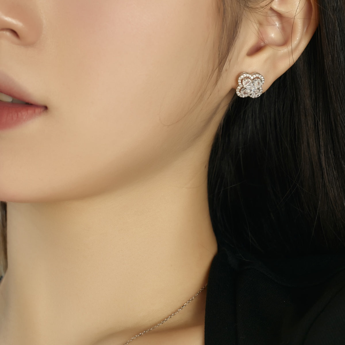 [Vivid Aurora]Lucky Four-Leaf Clover Exquisite Earrings